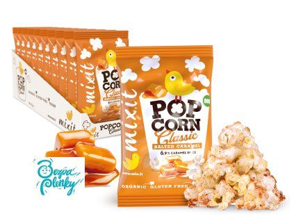 Popcorn Slaný karamel MALÝ 13g 10ks produktovka CZ SK PL HU RO DE