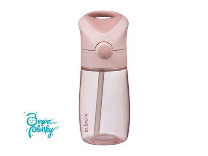 Láhev na pití s brčkem Junior 380 ml - blush crush